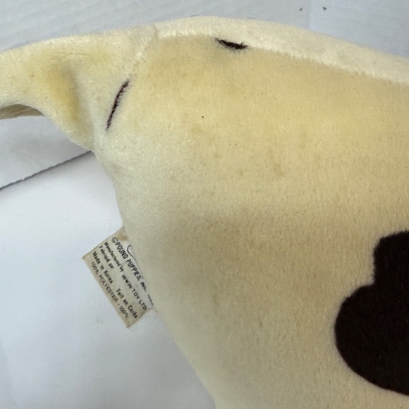 Vintage Pound Puppies 1984 White Brown Spotted Dog Plush 18" - Irwin Toy - Picture 13 of 14
